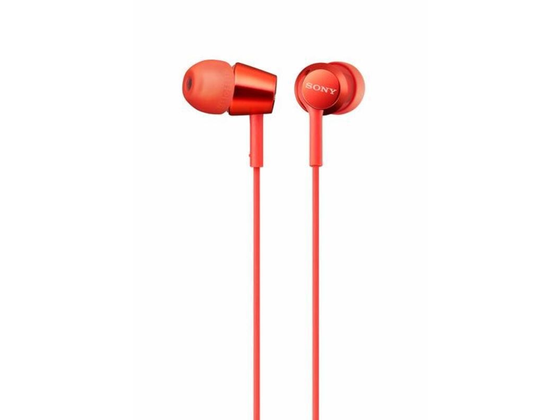 Sony Mdr-Ex155Ap Auriculares con Micrófono Rojo