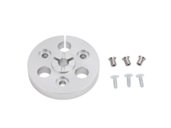 Carrete de cinta vacío de aleación de aluminio de 1/4 de pulgada y 7 pulgadas para grabadoras de cinta con tornillos de montaje.
