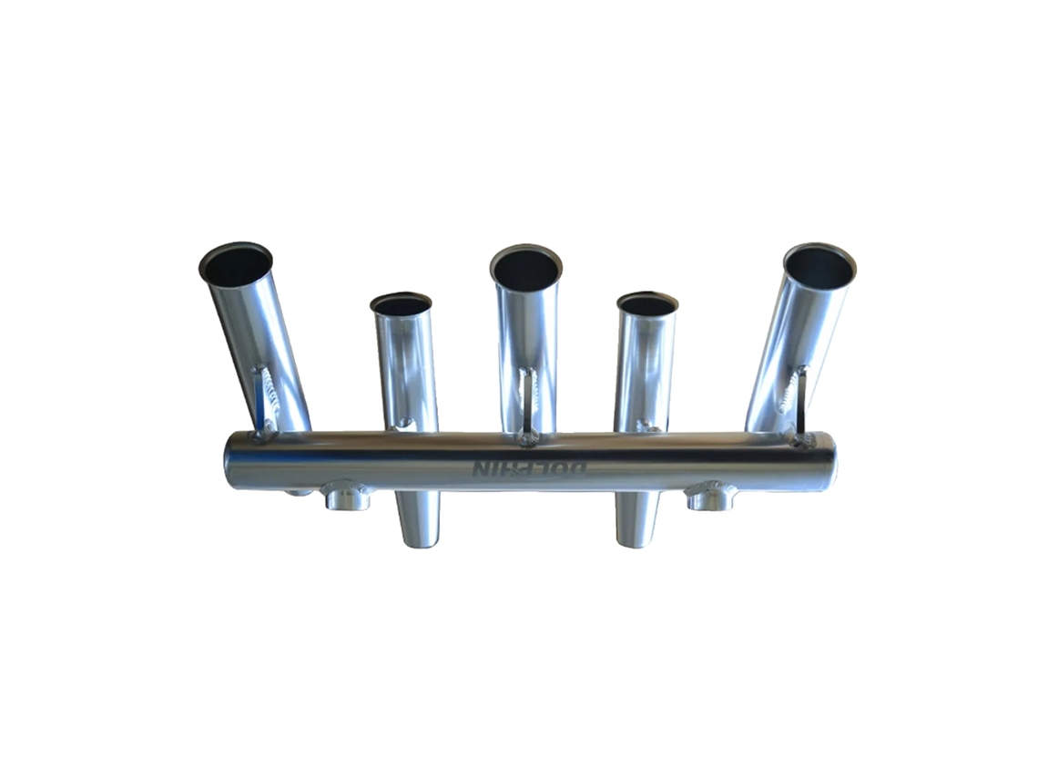 Portacañas para barcos, capacidad para 5 cañas, acabado anodizado ajustable, anodizado OEM