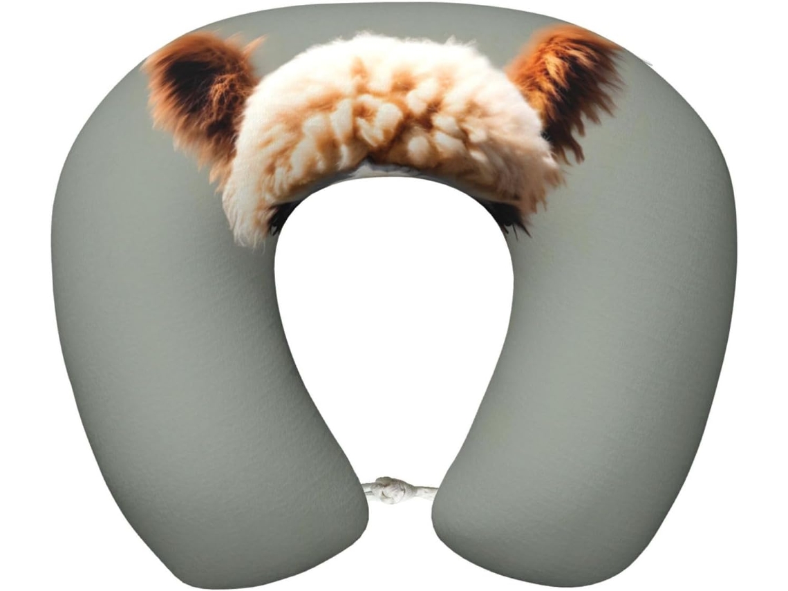 Almohada Viaje Espuma Viscoelástica Poliéster, Felpa Fácil Soporte, Ajustable Plegable: