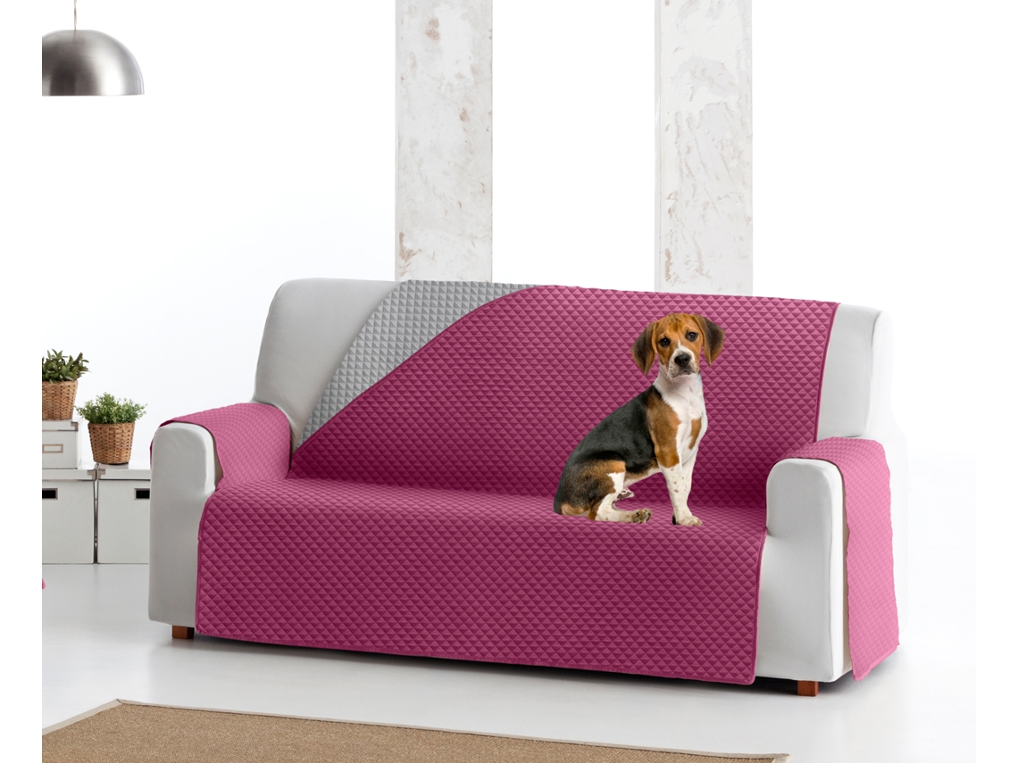 Funda tejido acolchado Reversible para Sillón Elena (55 cm - Violeta / gris)