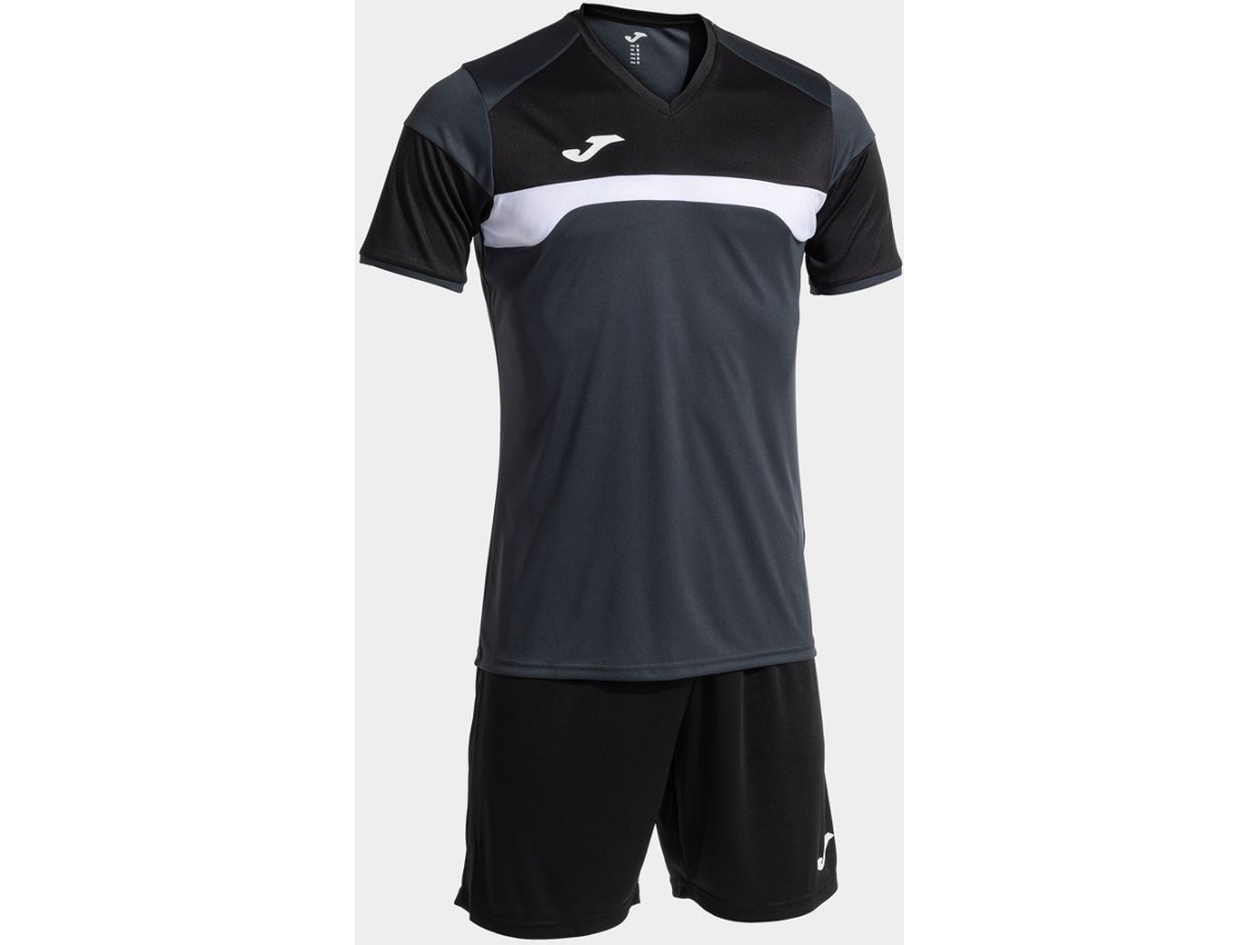 Camiseta de fútbol Joma Danubio III para hombre, gris y negro, talla L