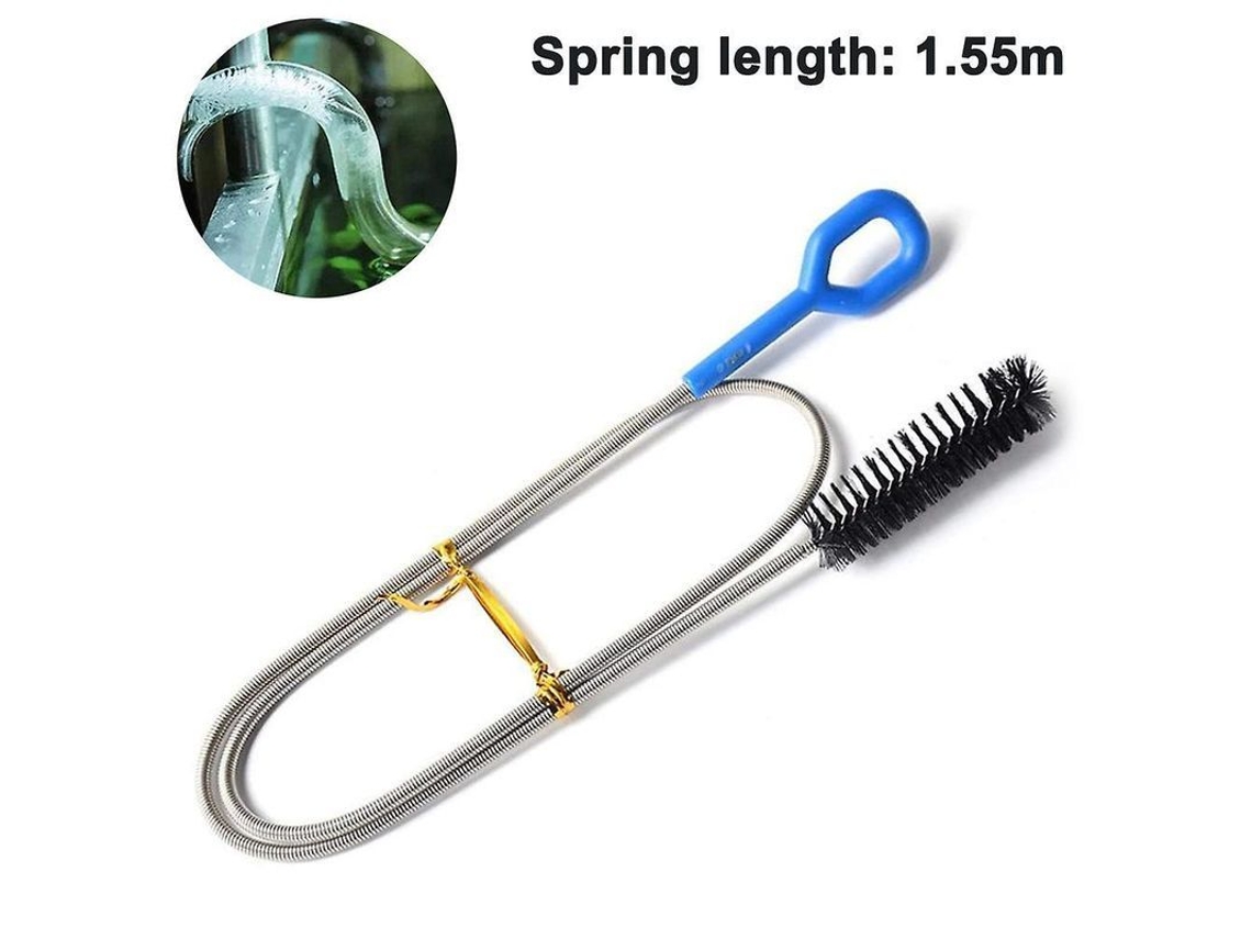 Cepillo Desatascador Extralargo De 1,55 M, Flexible, Para Eliminar Obstrucciones, Cepillo De Limpieza De Tuberías Lbf