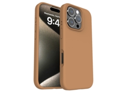 (caqui, Iphone 15 Pro) Funda Para Teléfono Sencilla, De Color Liso Y Resistente A Los Golpes, Compatible Con Iphone, De Silicona Líquida.