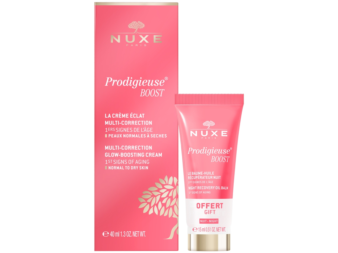 NUXE Prodigieuse Boost Crema 40 Ml Bálsamo Renovador Noche 15 Ml