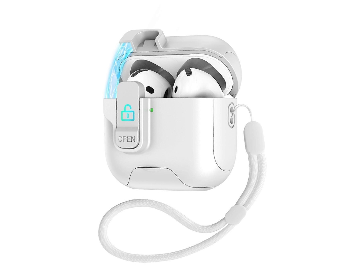Estuche para auriculares con tapa retráctil automática y cierre de seguridad. GIECY