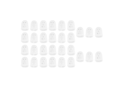 Protectores de dedos de silicona transparente y transpirable para guitarra