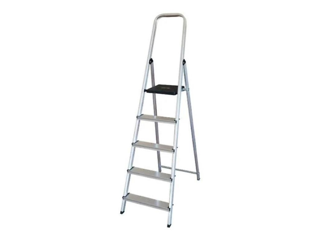 Escalera aluminio 5 peldaños hogar en131