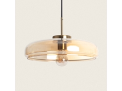 LEDKIA Lámpara Colgante Cristal Hipo Dorado