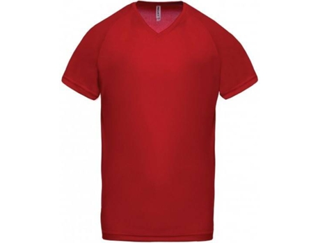 Camiseta de Hombre para Deporte PROACT Multideportes Poliéster Rojo (2XL)