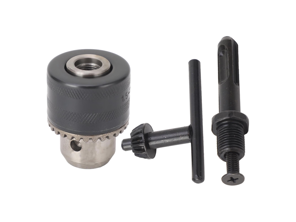 Portabrocas Con Llave, Acero C45, 1,5-13 Mm, 3 Filos, Adaptador De Impacto De 1/2-20unf