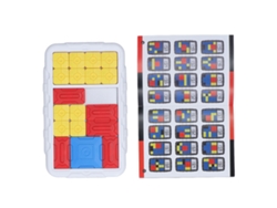 Rebe-puzzle Quebra-cabeça Deslizante para Crianças - Jogo Portátil de Tabuleiro que Desenvolve o Raciocínio Lógico - Branco