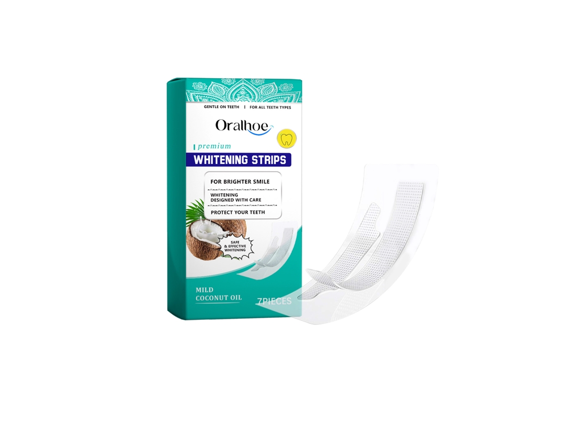 Tiras blanqueadoras de dientes para belleza