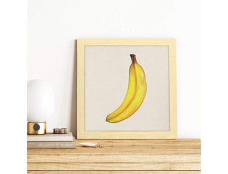 Póster NACNIC Cuadrado de Sabor Canario. de Frutas y Verduras de Forma Cuadrada, Ilustrada con Dibujos A Color.