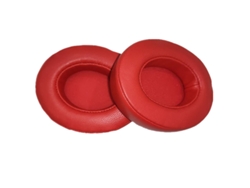 1 par de almohadillas de piel de oveja compatibles con Beats Studio 2.0 Rojo