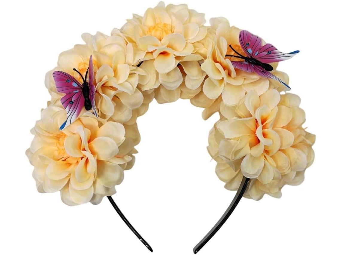 Diadema Floral Bohemia Para Viajes, Sesiones De Fotos, Estilo Étnico, Bodas, Fiestas, Novias.