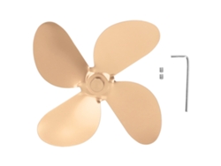 Yhl-lamina De Ventilador De Estufa De Aluminio 4 Lamas Kit Con Llave Allen Y Tornillo Para Reemplazo Oro