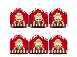 KOFIHETY Fundas para sillas navideñas, crean un ambiente festivo con patrones decorativos únicos, material duradero para la mayoría de las sillas navideñas (60