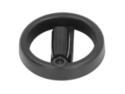 Volante De Plástico Con Mango Plegable Para Torno Fresador De 2 Radios De 12x100 Mm.