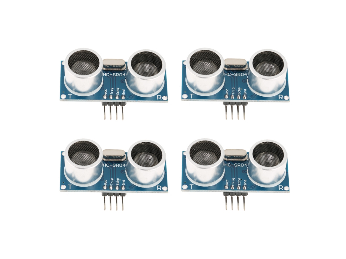 Módulo De Sensor Ultrasónico Sr04 (4 Unidades) Para Medición De Distancia En Robots