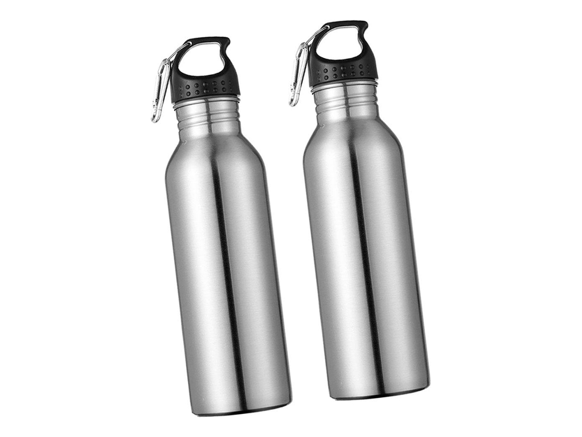 Botellas de agua deportivas de acero inoxidable slowmoose