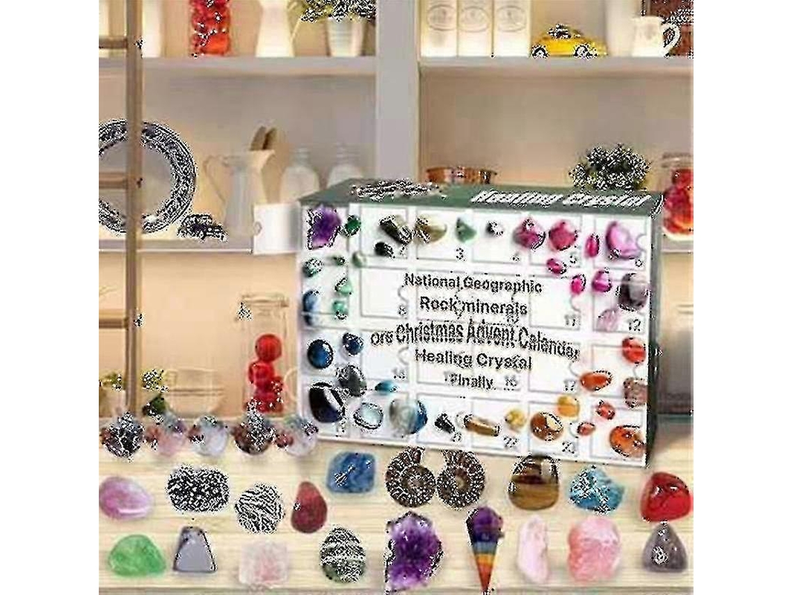 Rebe-calendario De Adviento De Rocas Minerales Y Fósiles Para Niños Con Sorpresas De Navidad