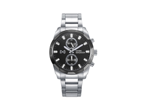 Reloj Hombre MARK MADDOX HM0132-57 Negro Plateado ( 43 mm)