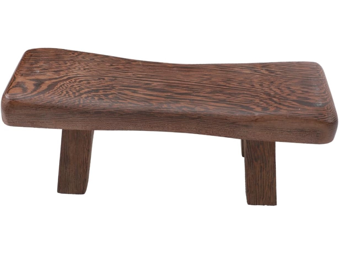 Almohada Cervical De Madera Dura Para Un Sueño Reparador, Forma Arqueada Para Mayor Comodidad, Apta Para Uso En Hammam.