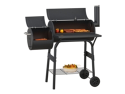 Barbacoa de carbón Arielli ahumador 115 x 110 x 64 cm - Negro CASA.PRO