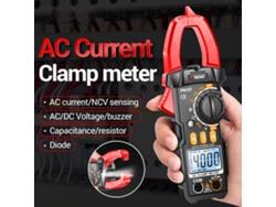 Pinza Amperimétrica Digital Aneng Pn107, 4000 Cuentas, Medidor De Corriente Ca/cc, Herramienta Eléctrica Ncv