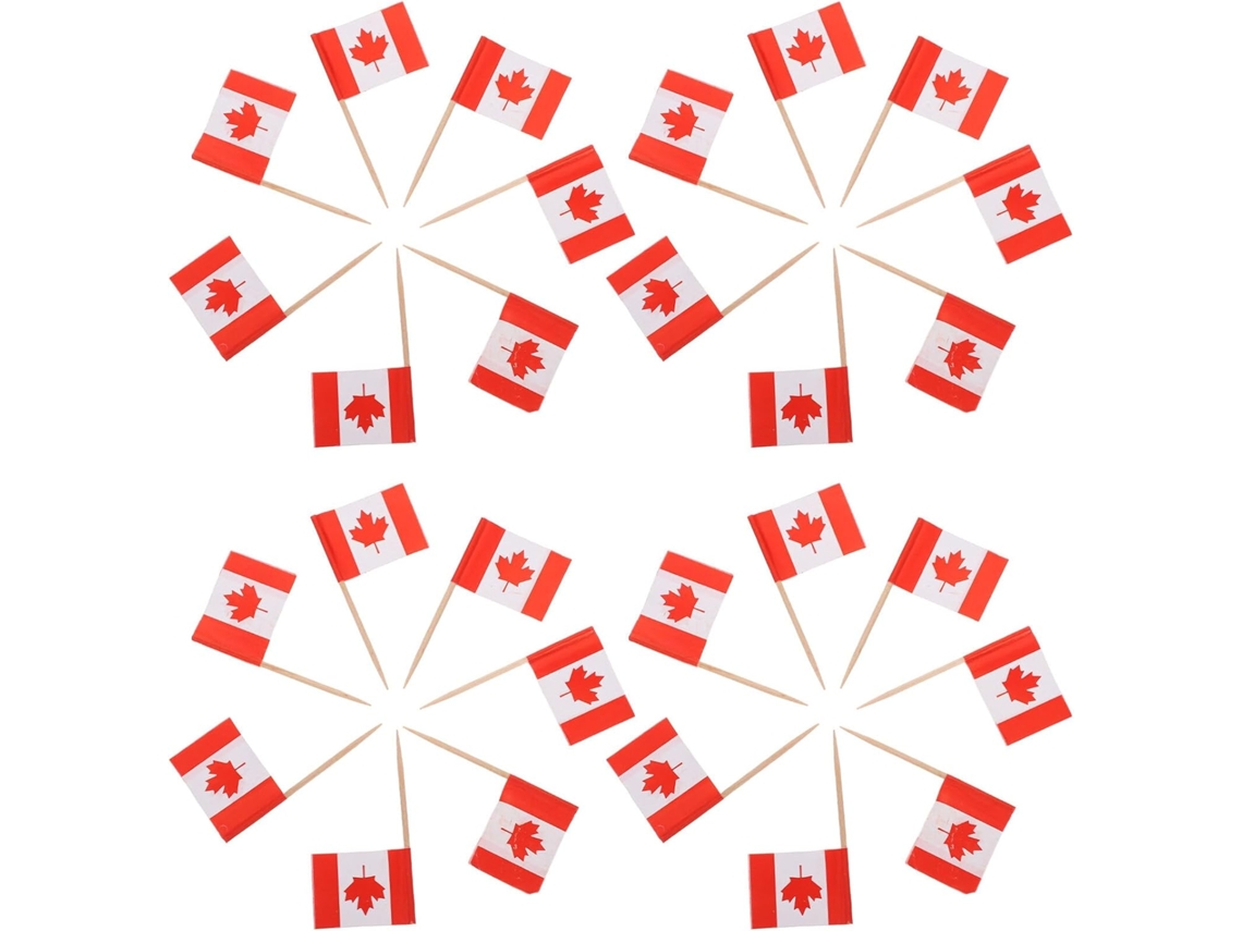 200 Banderines Multicolores Para Decorar Pasteles Con Forma De Diente - Tema Nacional