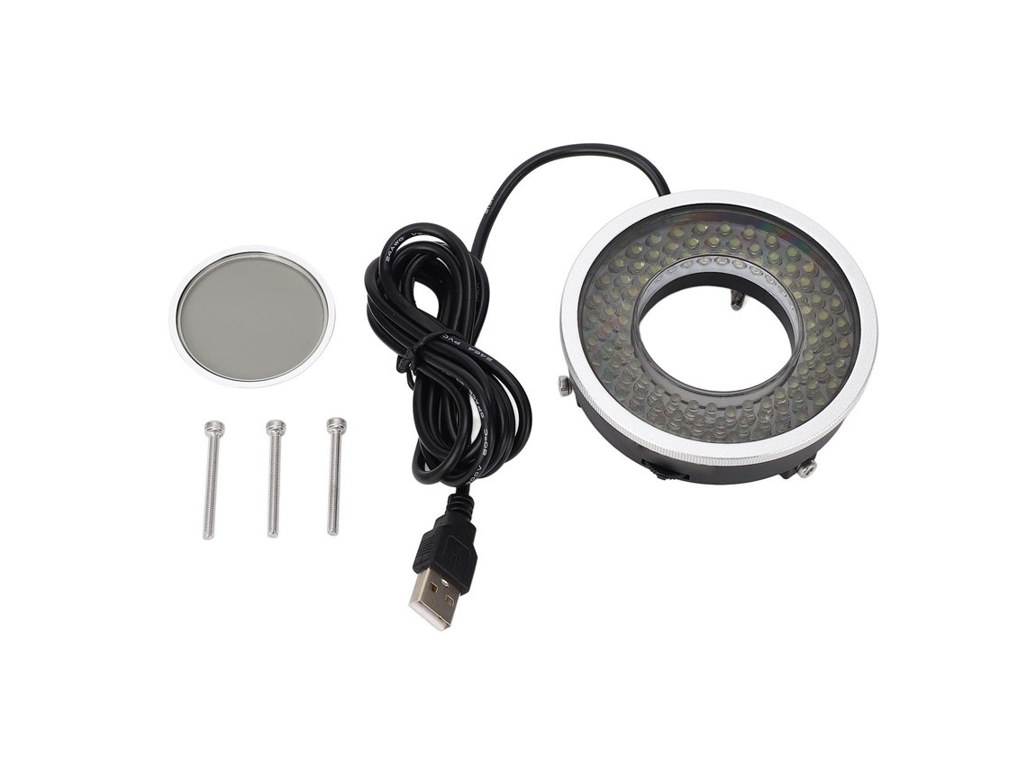 Yncm2026-sistema Óptico Polarizado De Microscopio Luz Led 96 Perlas Fuente De Luz Circular Antireflejos