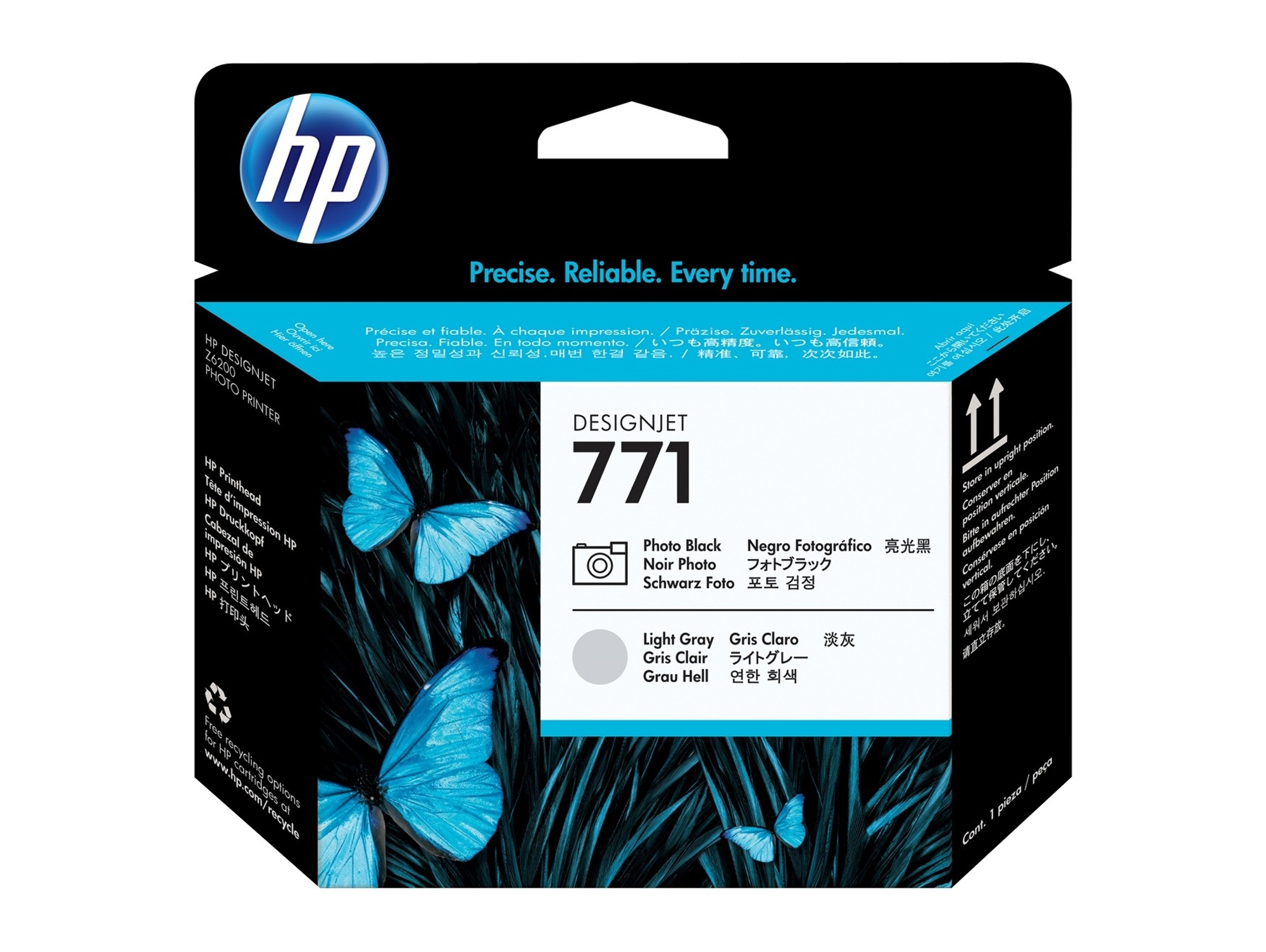 Cabezal de Impresión Original HP 771 Negro Foto / Gris Claro CE020A   para DesignJet Z6200, Z6600 , Z6800