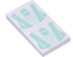 Juego De 100 Moldes De Uñas Reutilizables, Pegatinas De Manicura, Acrílico, Verde