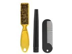 Kit De Lápiz Para Barba Impermeable Para El Grooming Masculino Con Brocha Y Peine