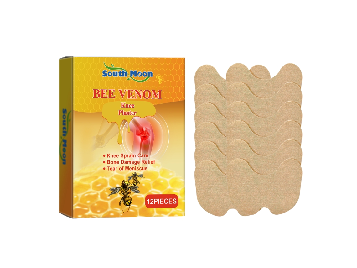 Parche de veneno de abeja para alivio y masaje de rodilla
