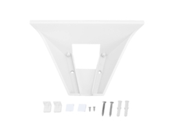 Soporte De Pared Para Router Mesh V2 En Abs, Ahorra Espacio, Instalación Segura, Blanco.