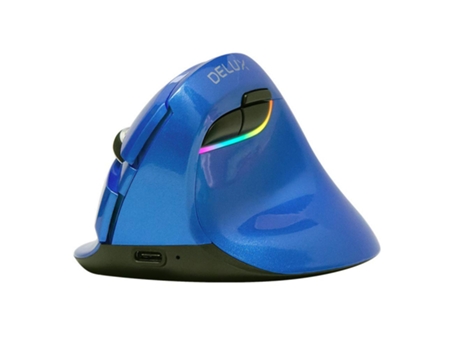 Ratón ENKERS RGB (Bluetooth - 1600 dpi - Azul)