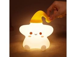 Lámpara De Noche Infantil Con Forma De Estrella Para Niña, De Silicona Recargable, Que Cambia De Color, Para Jardín De Infancia.