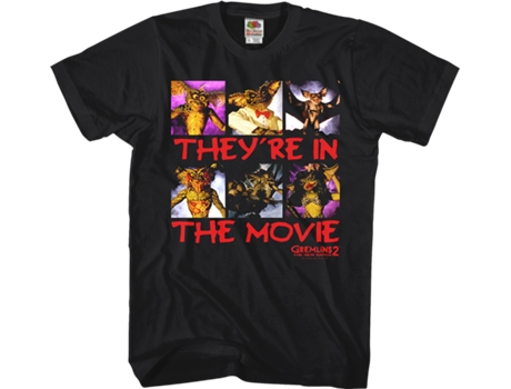 Camiseta Unisexo DEEPSTONE They're In The Movie Gremlins 2 The New Batch Negro (XXXL)