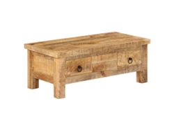 Mesa de Centro de Apoyo 90X45X35 Cm Madera de Manguera Maciza