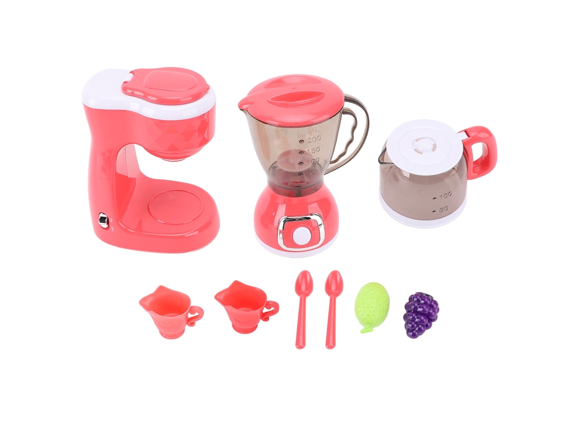 20du26 Juego de juguetes de cocina con cafetera y licuadora para niños