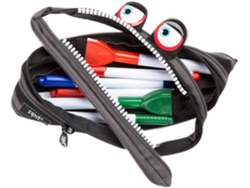 Estuches ZIPIT Wildlings Negro (22 x 10 cm)