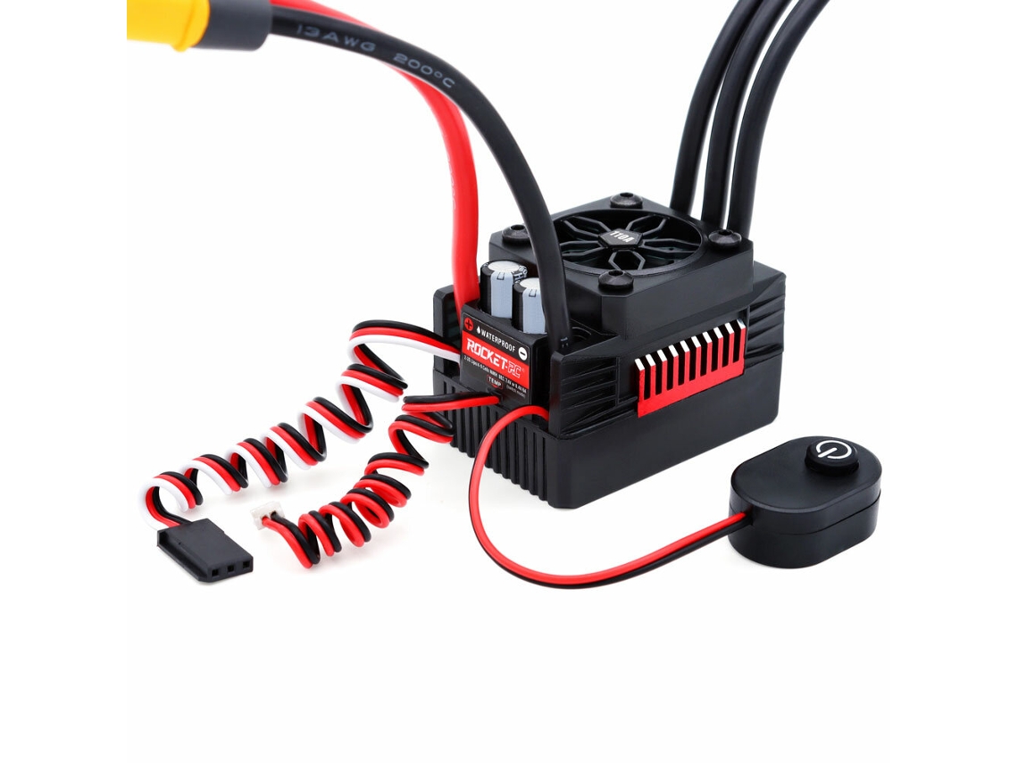 110asurpass Hobby Rocket V2 Esc Sin Escobillas Impermeable De 50a/60a/90a/110a Para Piezas De Modelos De Vehículos Rc 1/10