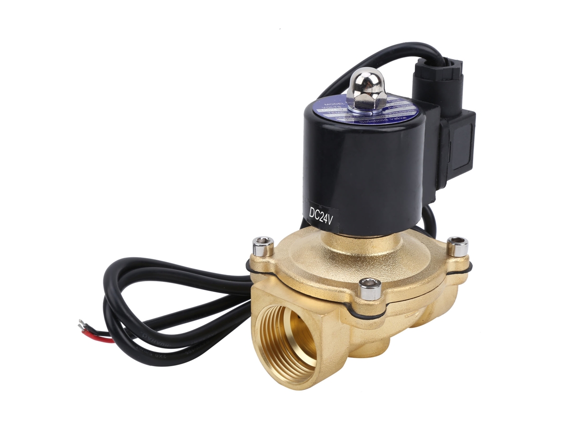 Válvula solenoide de latão de ação direta, normalmente fechada, 2a-250-25dc24v, ferramenta industrial