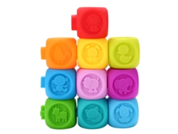 2026 10 Piezas Juego De Rompecabezas Infantil Educativo Juguete De Baño Colorido De Plástico Suave Chupete Para Bebés Niños