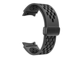 Correa de silicona con hebilla negra compatible con Samsung Galaxy Watch6 40mm / Watch6 44mm / Watch6 Classic 43mm Facpoet