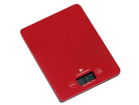 Balanza de cocina electrónica Zassenhaus Balance Red Counter Rectangle