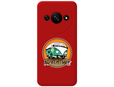 Funda Roja Diseño Adventure para Xiaomi Redmi A3 TUMUNDOSMARTPHONE Silicona Líquida Rojo
