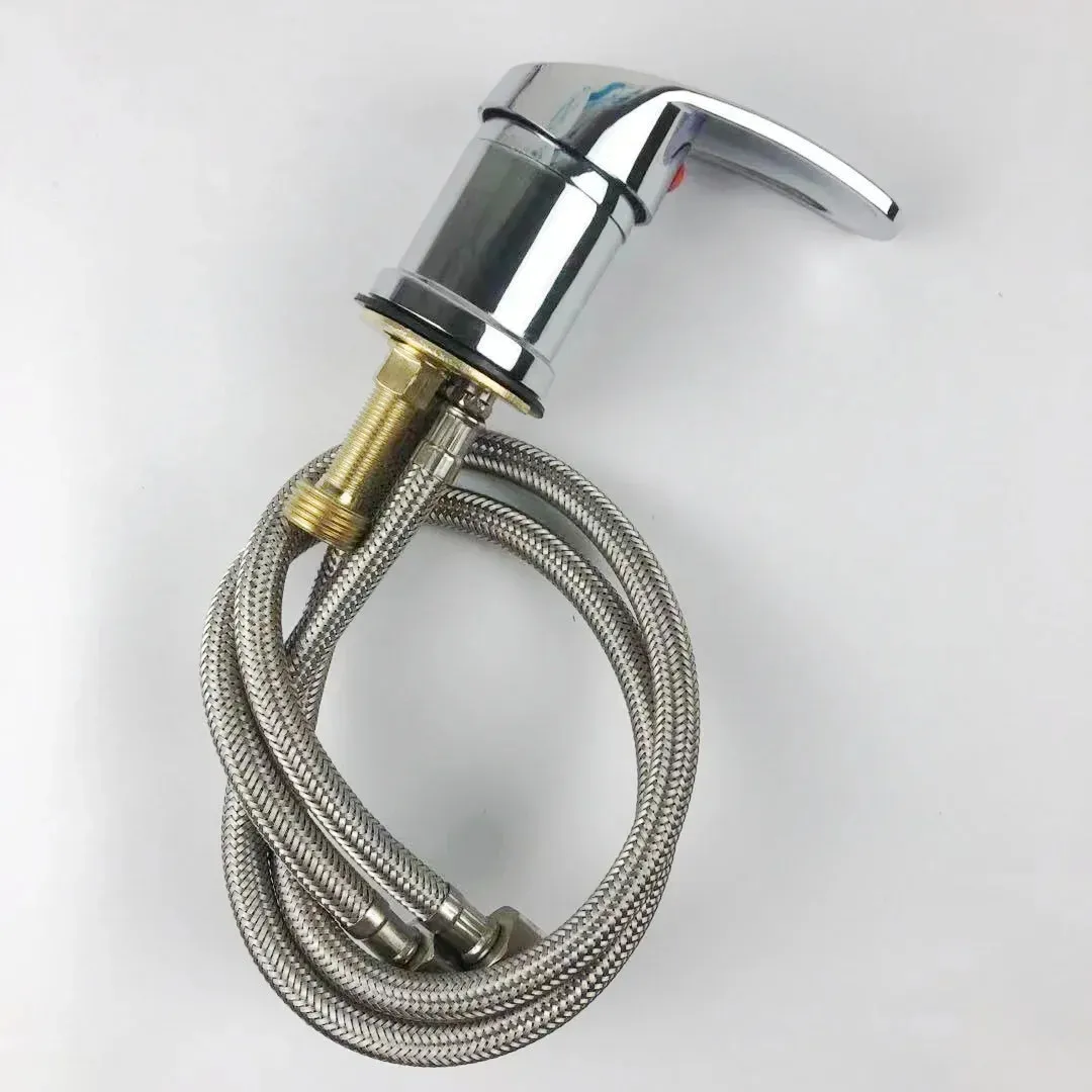 Grifo mezclador de agua para sala de estar Slowmoose con manijas de agua caliente y fría